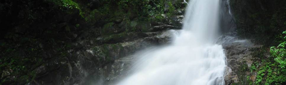 O Salto do Saci, em meio à Mata Atlântica na região de Antonina, litoral do Paraná